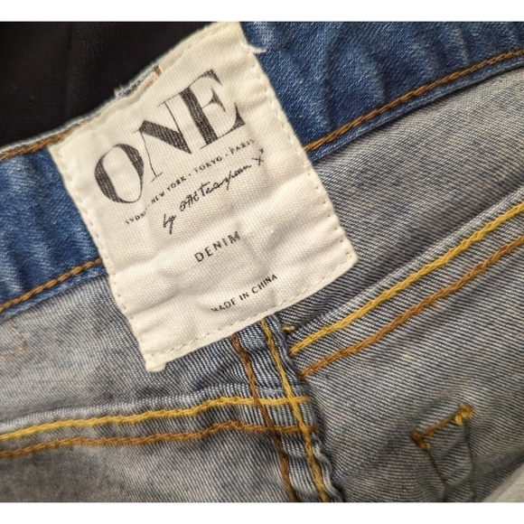 One by One Teaspoon Yardbirds Mid Rise Skinny Leg Extra Long Length Size 26 - Picture 8 of 8